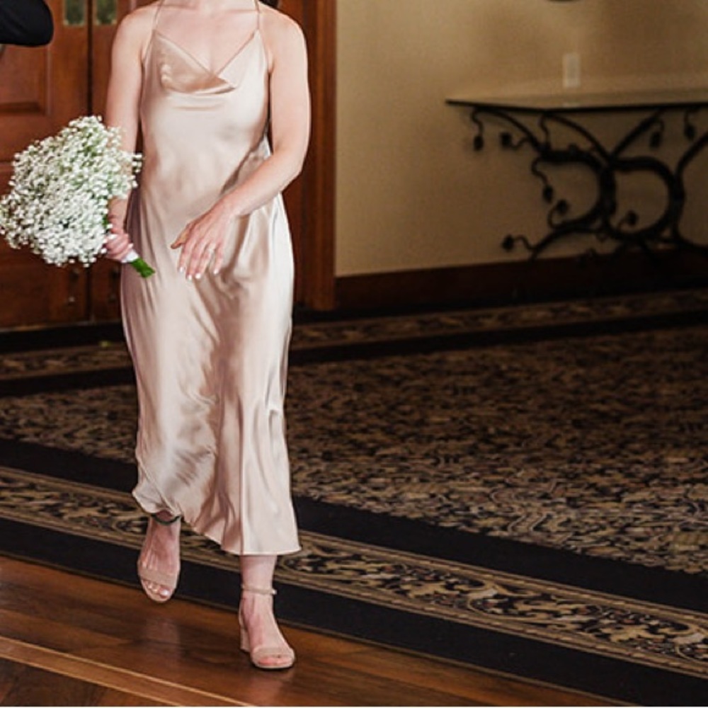Show Me Your Mumu Champagne Verona Cowl Dress